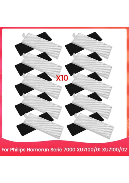 Philips Homerun Serie 7000 XU7100/01 XU7100/02 Yedek Parçalar Hepa Filtre Ev Temizlik Aksesuarları Için 10 Adet (Yurt Dışından)