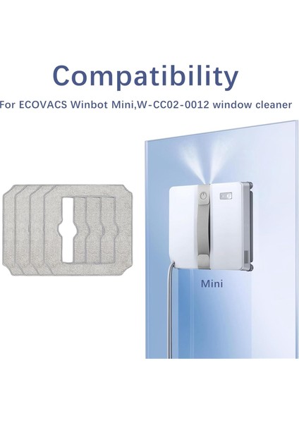 Ecovacs Winbot Mini Için Yıkanabilir Mendil Temizleme Bezleri, W-CC02-0012 Yedek Ped, Temizlik Robotu Aksesuarları (Yurt Dışından) fiyatları