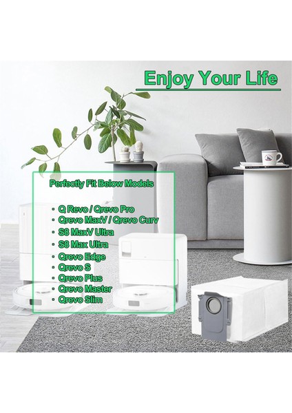 Roborock Saros 10/10R, Q Revo, Qrevo S/slim, S8 Maxv Ultra, S8 Max Ultra Elektrikli Süpürge Parçaları Için 22 Adet Toz Torbası (Yurt Dışından) fiyatları
