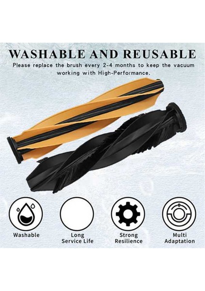 Dreame X50 Ultra /X50 Pro / S40 X40 Enhanced Edition Robot Süpürge Ataşmanları Için Ana Fırça Kapağı ve Ana Fırça (Yurt Dışından) fiyatları