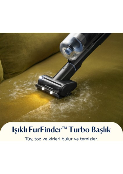 Furfinder Pro Kablosuz Dikey Süpürge