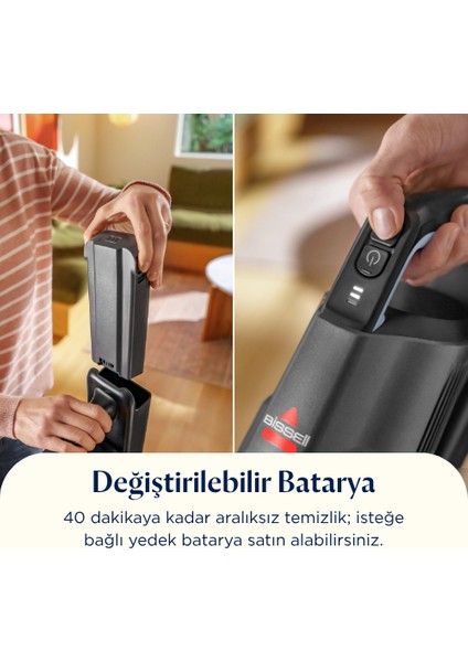 Furfinder Pro Kablosuz Dikey Süpürge