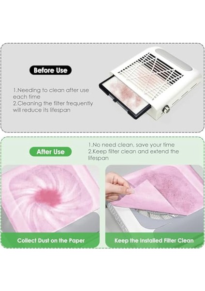 300 Yaprak Tırnak Toz Toplayıcı Filtre Kağıdı Tek Kullanımlık Tırnak Toz Emme Toplayıcı Filtreleri Salon Için Kağıt Levhalar (Yurt Dışından) fırsatları