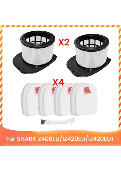 Hepa Filtre Köpük ve Keçe Filtre Shark IZ400EU IZ420EU IZ420EUT Kablosuz Dikey Elektrikli Süpürge Aksesuarları Yedek Parçaları (Yurt Dışından)