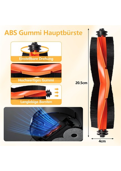 Xiaomi X20 Max / X20 Pro Robot Süpürge Aksesuarları, Toz Torbaları Paspas Pedi Ana Fırça Yan Fırçalar Hepa Filtre (Yurt Dışından) indirimleri