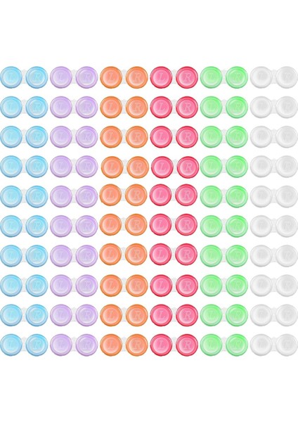 60 Paket Kontakt Lens Kutusu, 6 Renkte Toplu Kontakt Lens Kutuları, Şirin Kontakt Lens Kutusu Sızdırmaz, Göz Kontakt Lens Kutusu (Yurt Dışından)