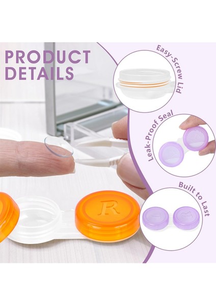 60 Paket Kontakt Lens Kutusu, 6 Renkte Toplu Kontakt Lens Kutuları, Şirin Kontakt Lens Kutusu Sızdırmaz, Göz Kontakt Lens Kutusu (Yurt Dışından) modelleri