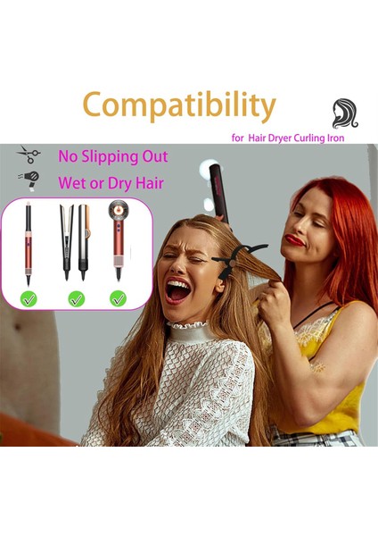 Dyson Saç Kurutma Makinesi ve Maşası Için Saç Tokaları Kadınların Saç Şekillendirmesi Için Mükemmel, Uzun Ördek Gagalı Salon Tokaları Altın (Yurt Dışından) fiyatları