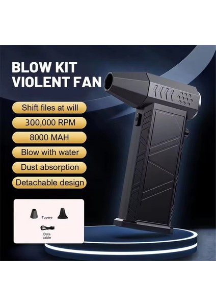 X9 Toz Üfleyici 300000RPM Fırçasız Motor Açık Hava Toz Alma Üfleyici Tip-C Şarj Edilebilir Hava Üfleyici Temizleme Pc Turbo Fan (Yurt Dışından) fiyatları