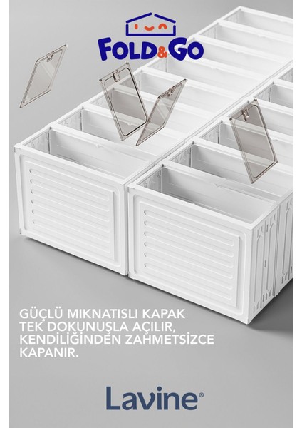 6 Katlı Katlanabilir Taşınabilir Büyük Boy Kapasiteli Portatif Organizer Ayakkabı Düzenleyici "beyaz"