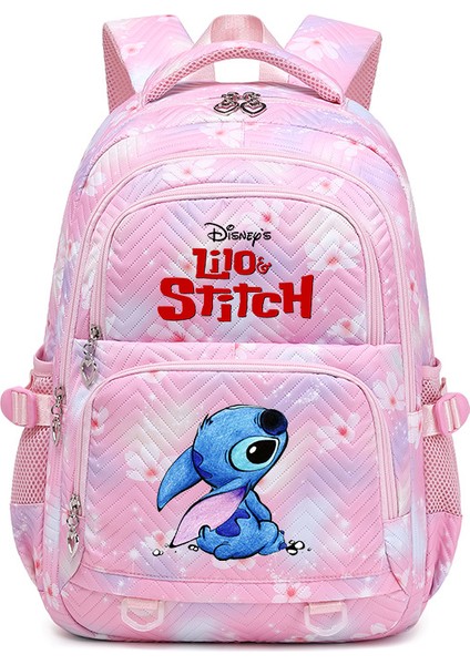 Lilo Stitch Zarif Çiçek Moda Kadın Sırt Çantası Kadın Taşınabilir Su Geçirmez Seyahat Çantası Genç Kız Öğrenciler Sırt Çantası Mochila (Yurt Dışından)