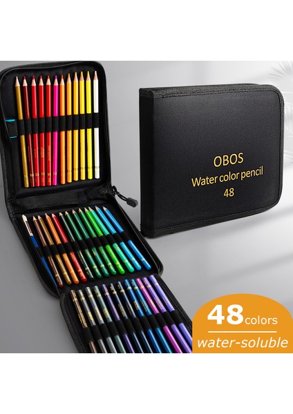 48/72/120 Parça Renkli Kalem Seti Suluboya Eskiz Kalemleri Kutulu Profesyonel Eskiz Sanat Malzemeleri (Yurt Dışından)