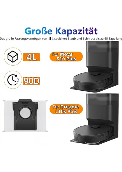 Dreame D10 Plus Gen 2 Vakum Aksesuarları Çöp Toplama Torbaları Için 14 Adet Toz Torbası Yedek Parçaları (Yurt Dışından) fiyatları
