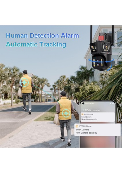 WL342-10X 4K Hd Ultra Geniş Açı + 10X Zoom Wifi Ptz Güvenlik Kamerası Cctv Dış Mekan Ip Kamera fırsatları