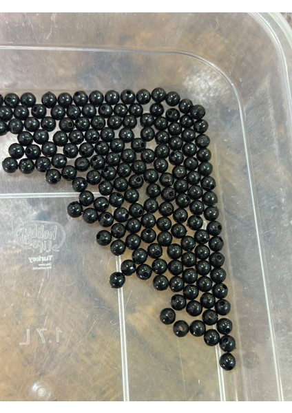 20 gr Siyah Plastik Takı Boncuğu Minimum 250 Adet