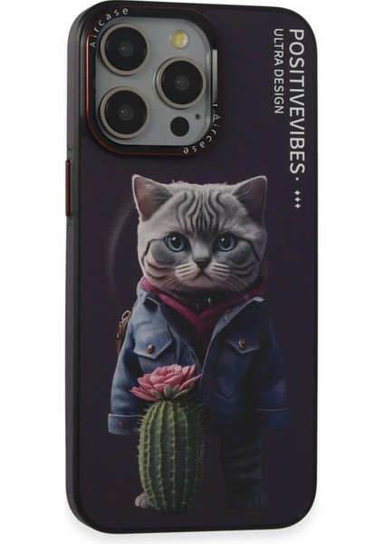 Bfs iPhone 13 Pro Max Fun Magsafe Kapak - Derin Mor