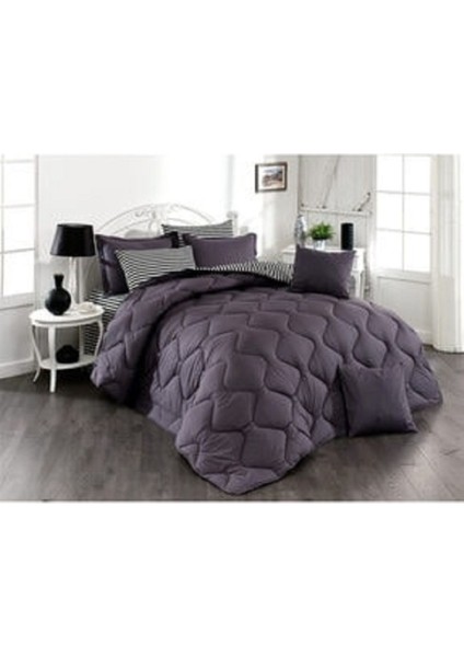 Uyku Seti 4 Parça - Tek Kişilik - Delüx - Pamuklu Kumaş - Silikon Dolgulu