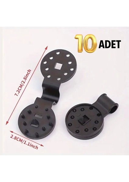 Bfs 10 Adet Güneşlik Filesi Sabitleme Klipsleri, Gölgelik Bezi ve Brandalar Için Dayanıklı Plastik Kelepçe Kancaları indirimleri