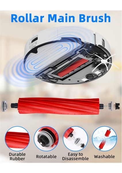 Roborock Q7/ Q7+/q7 Max/q7 Max+ Elektrikli Süpürge Aksesuarları, Ana Yan Fırçalar Hepa Filtreler Paspas Bezi Toz Torbaları (Yurt Dışından) fırsatları