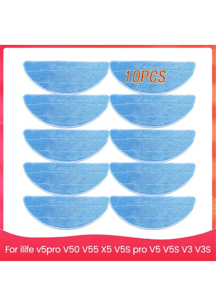 Ilife V5PRO V50 V55 X5 V5S Pro V5 V5S V3 V3S Robot Süpürge Parçaları Için Mop Bez Pedleri (Yurt Dışından)