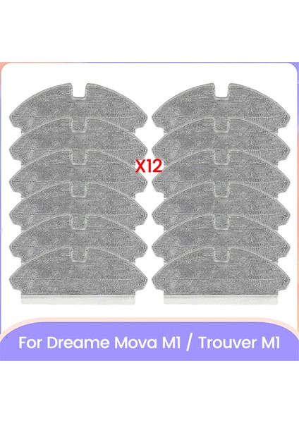 Dreame Mova M1/trouver M1 Elektrikli Süpürge Parçaları Için Paspas Bezi Yedek Verimli Ev Temizlik Aksesuarları 12 Adet (Yurt Dışından)