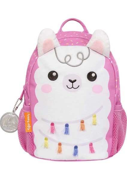Lama Desenli Pembe Anaokulu Çantası