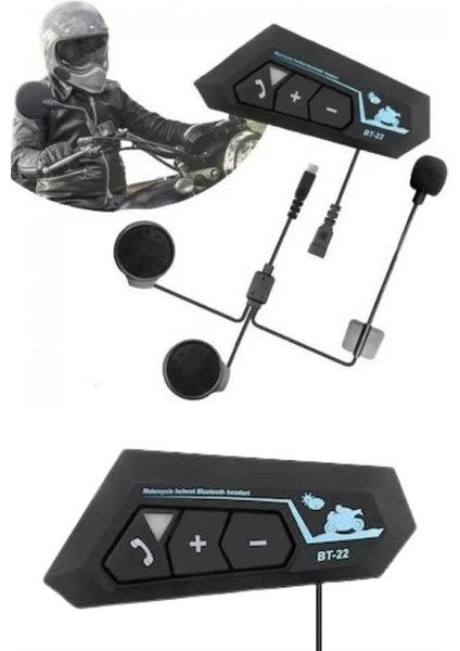 Yeni Nesil Dinleme ve Konuşma Özellikli Intercom Kask Kulaklığı 5.0 Bluetooth