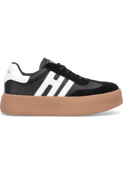 121230050 Mira Kadın Hakiki Deri Klasik Sneaker Siyah