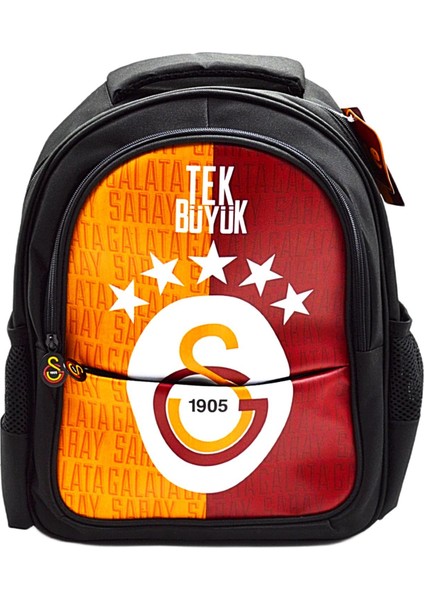 3 Bölmeli 5 Yıldızlı Tek Büyük Suni Deri Okul Sırt Çantası (25683)