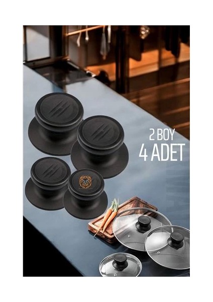 Bfs Tencere Tava Tepesi Tencere Tava Kapağı Tutucu 2 Boy 4 Adet