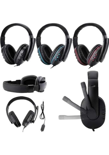 Mikrofonlu Gamer Kulaklık Oyuncu Kulaklığı Yüksek Ses Kaliteli Stereo Yumuşak Yastıklar