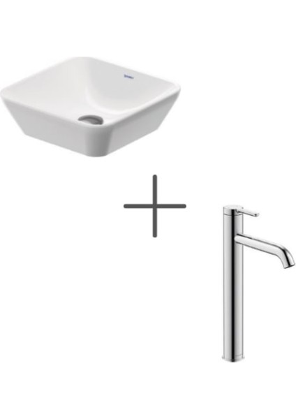 D-Neo 40 cm Kare Çanak Lavabo ve C.1 Lavabo Bataryası Xl