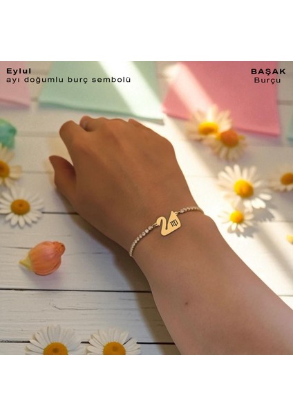 Eylül Ayı Doğumları İçin Beyaz Taşlı Kuğu Kuşu Motifli 14 Ayar Altın Plakalı Hediye