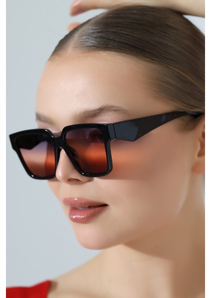 Kadın Kare Siyah Degrade UV400 Güneş Gözlüğü Garson Boy 23047-1 C2 Deg modelleri