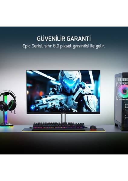 Epic P20 27'' 240Hz 0.5ms Fhd Va Gaming Monitör (Sıfır Ölü Piksel Garantili)