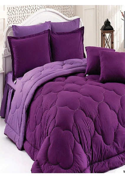 Uyku Seti (Battal Ebat) 8 Parça - Ranforce - Düz Desen- Çift Taraflı Kullanım fiyatları