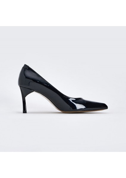 Kadın Stiletto [060064], Siyah Rugan, 39