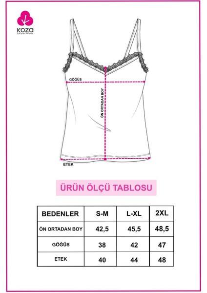 Kadın 2'li Ip Askılı Dantelli - Ayar Halkalı Atlet fırsatları