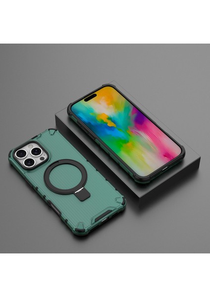 IPhone 16 Pro Telefon Kılıfı, Manyetik Darbeye Dayanıklı Telefon Kılıfı Kapağı ve Halka Tutucu IPhone 16 Pro (Yurt Dışından) fiyatları