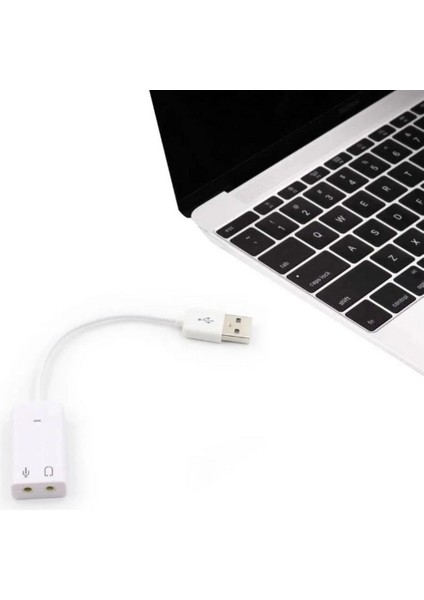 USB Kablolu Ses Kartı 7.1 Sound Çevirici Dönüştürücü, 3.5mm Jak Girişli, indirimleri