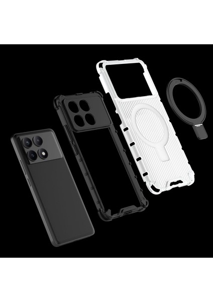 Xiaomi Redmi K70 Pro Telefon Kılıfı, Manyetik Darbeye Dayanıklı Telefon Kılıfı Kapağı ve Halka Tutucu Xiaomi Redmi K70 Pro (Yurt Dışından) modelleri