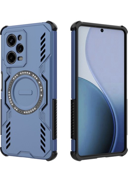 Xiaomi Poco M6 Pro 4g Manyetik Telefon Kılıfı, Güçlü Manyetik Isı Dağıtıcı Telefon Kılıfı Kapağı Xiaomi Poco M6 Pro 4g (Yurt Dışından)
