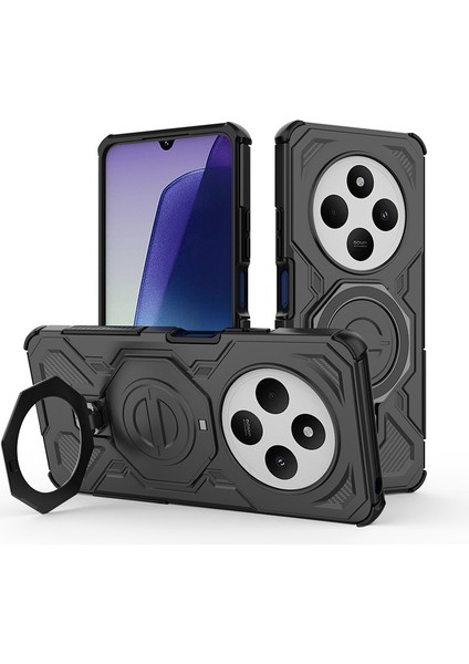 Xiaomi Redmi 14C/14R Manyetik Telefon Kılıfı, Askeri Düşme Korumalı Magsafe Telefon Kılıfı Kapağı Xiaomi Redmi 14C/14R (Yurt Dışından)