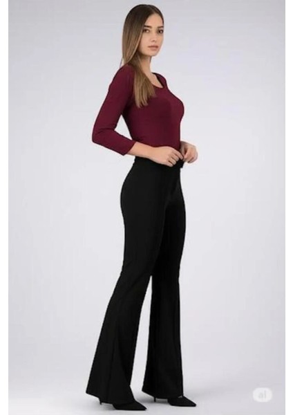 Scuba Krep Önü Çımalı Ispanyol Paça Pantolon fiyatları