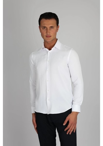 LM1482 C 901 Beyaz Erkek Gömlek modelleri