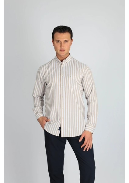 LM1485 R 750 Kahve Erkek Gömlek