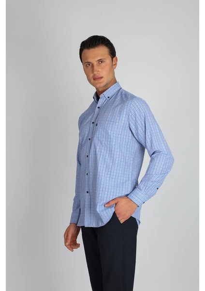 LM1479 R 563 K.mavi Erkek Gömlek