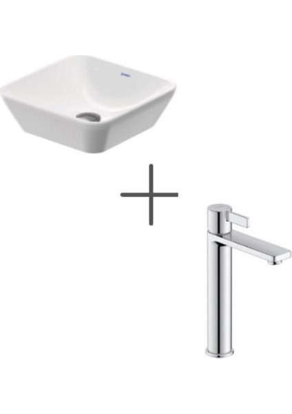 D-Neo 40 cm Kare Çanak Lavabo ve D-Neo Lavabo Bataryası Large