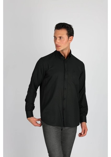 Oxf R 500 Siyah Erkek Gömlek