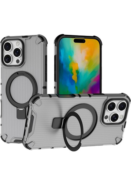 IPhone 16 Pro Telefon Kılıfı, Manyetik Darbeye Dayanıklı Telefon Kılıfı Kapağı ve Halka Tutucu IPhone 16 Pro (Yurt Dışından)